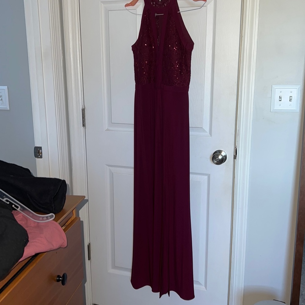 Red formal dress